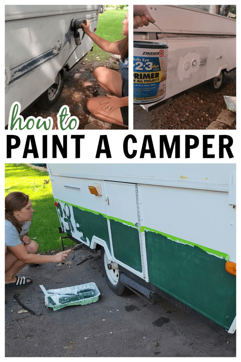 How to Paint a Camper Exterior Refresh Camping