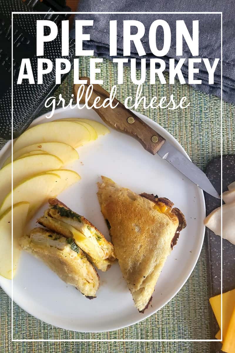 Apple Turkey Cheddar Grilled Cheese (Pie Iron Recipe) Refresh Camping