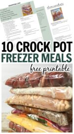 Slow Cooker Freezer Meals (Free Printable List + Recipes) - Refresh Camping