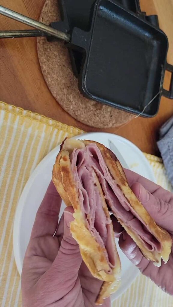ham and swiss camping sandwich hobo pie recipe