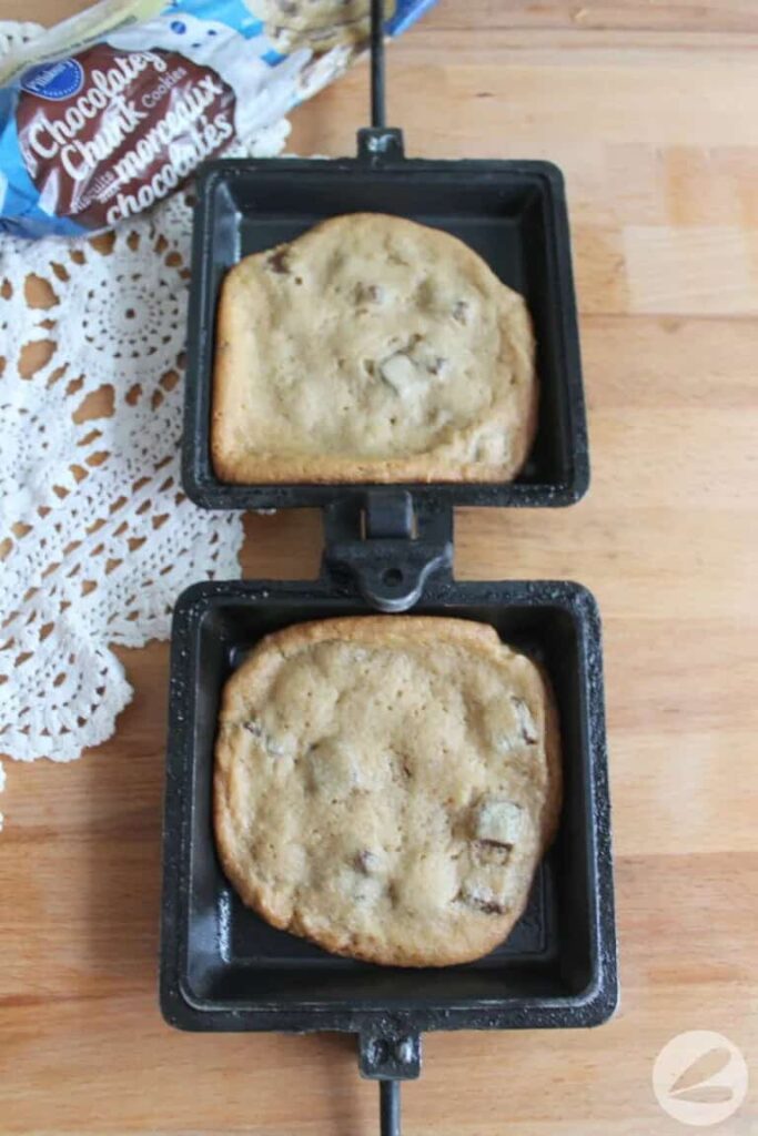 campfire cookies in a pie iron recipe