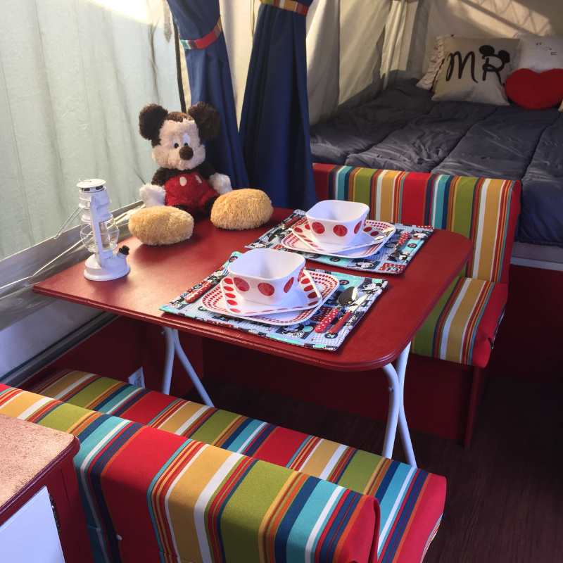 camper remodel with a Disney theme