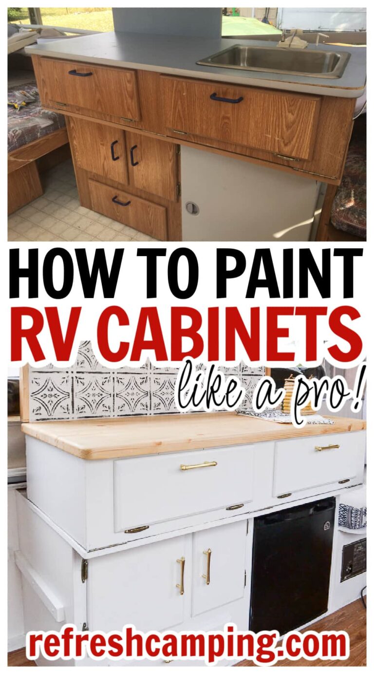 How to Paint RV Cabinets to Last (Easy DIY Guide) - Refresh Camping