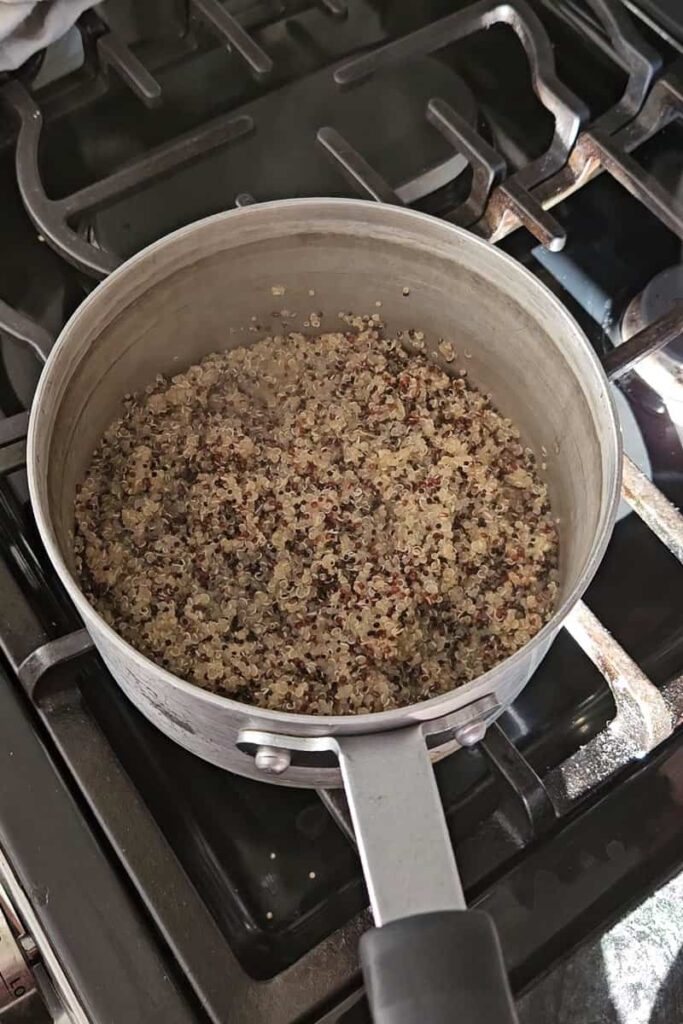 quinoa for make ahead camping salad