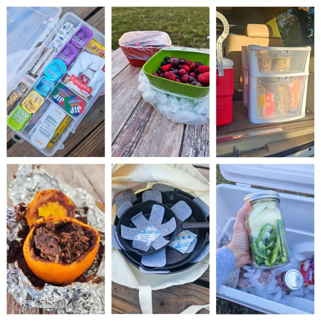 Tons of camping food hacks to make cooking while camping even easier. These camping hacks for your camp kitchen are game changers.