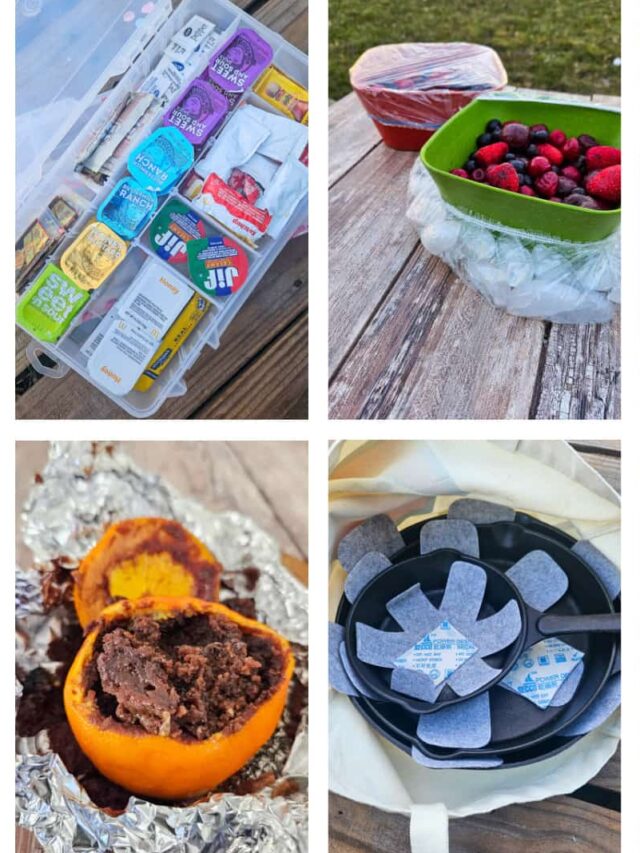 Tons of camping food hacks to make cooking while camping even easier. These camping hacks for your camp kitchen are game changers.
