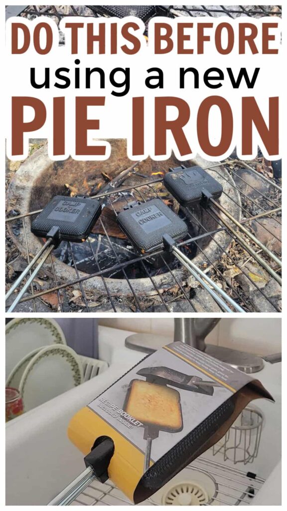important steps to take before using a pie iron or any cast iron tool. Steps on how to season cast iron before use