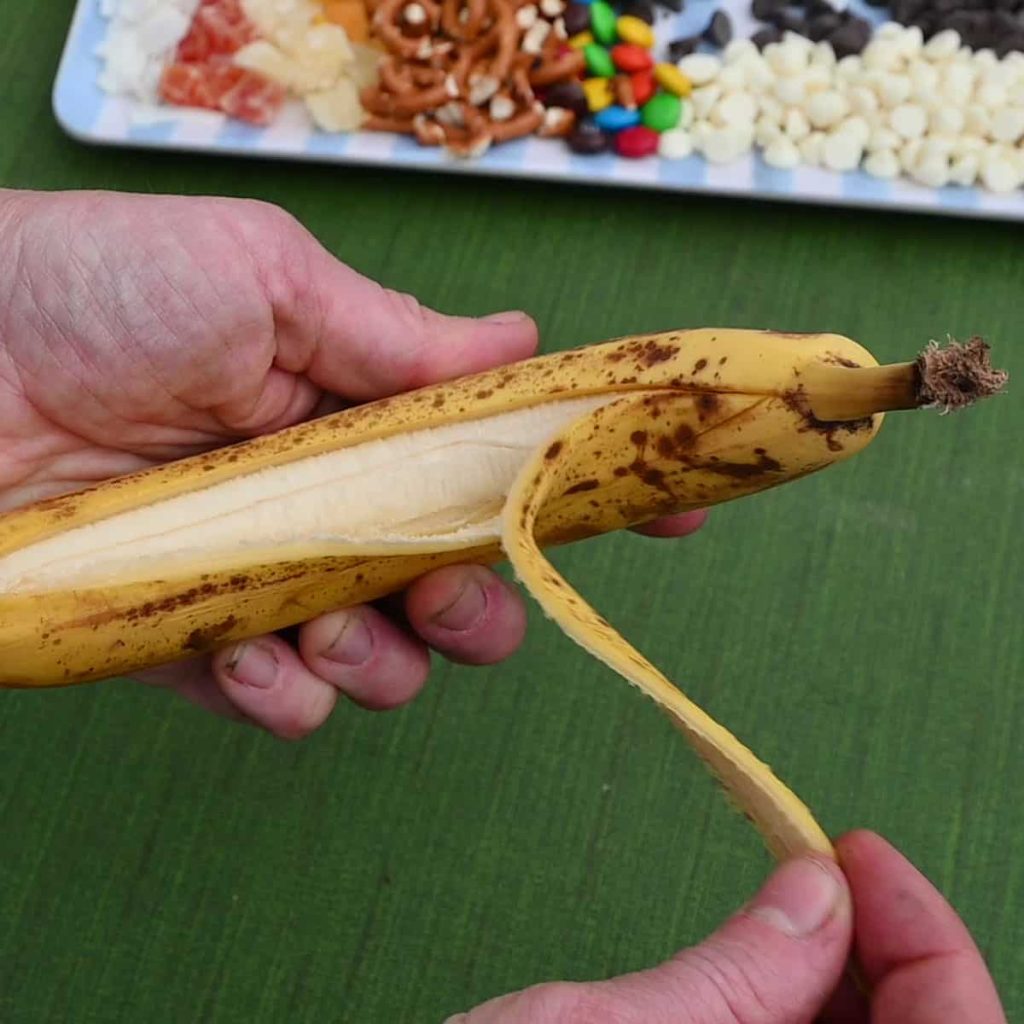how to make camping banana boats