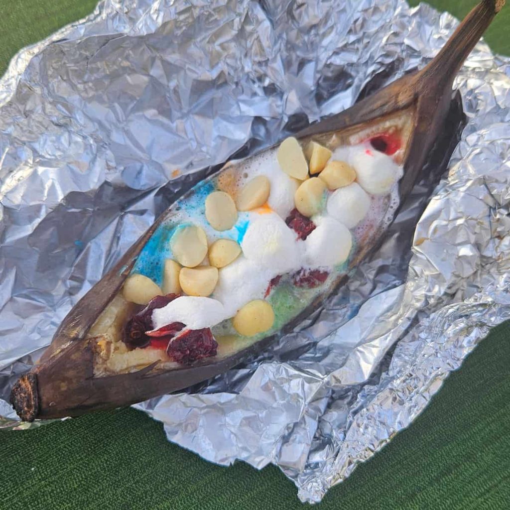 banana boat idea with 12 different combinations