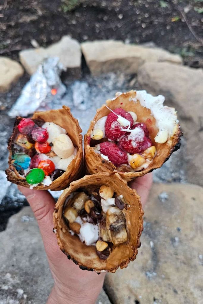campfire cones in foil packets 